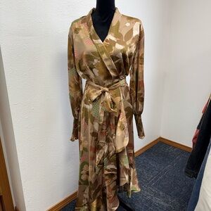 Elegant Long Sleeve Floral Dress